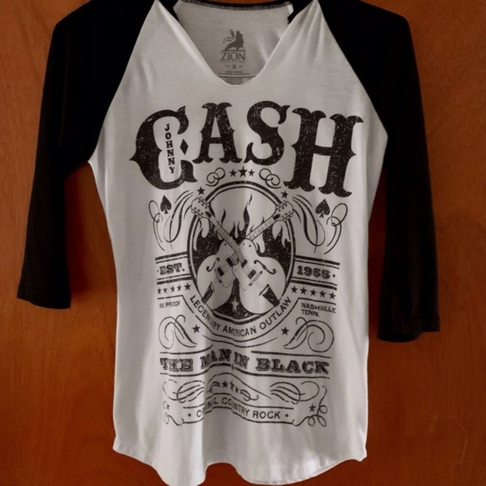 JOHNNY CASH Zion T-shirt Sz M